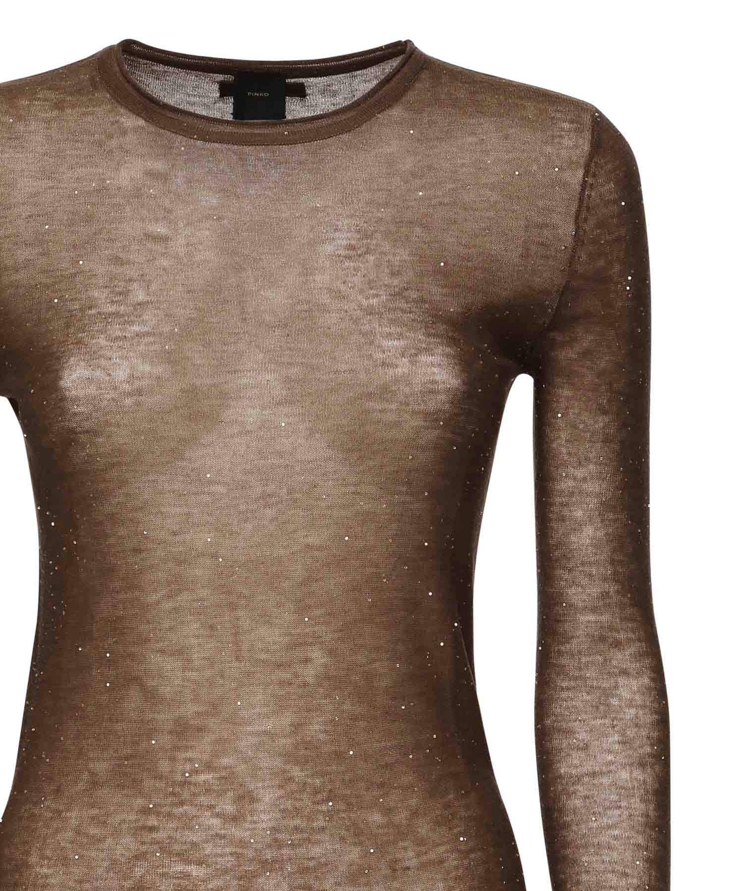 Maglia Pico con micro paillettes 105398 A2PML73 PINKO 