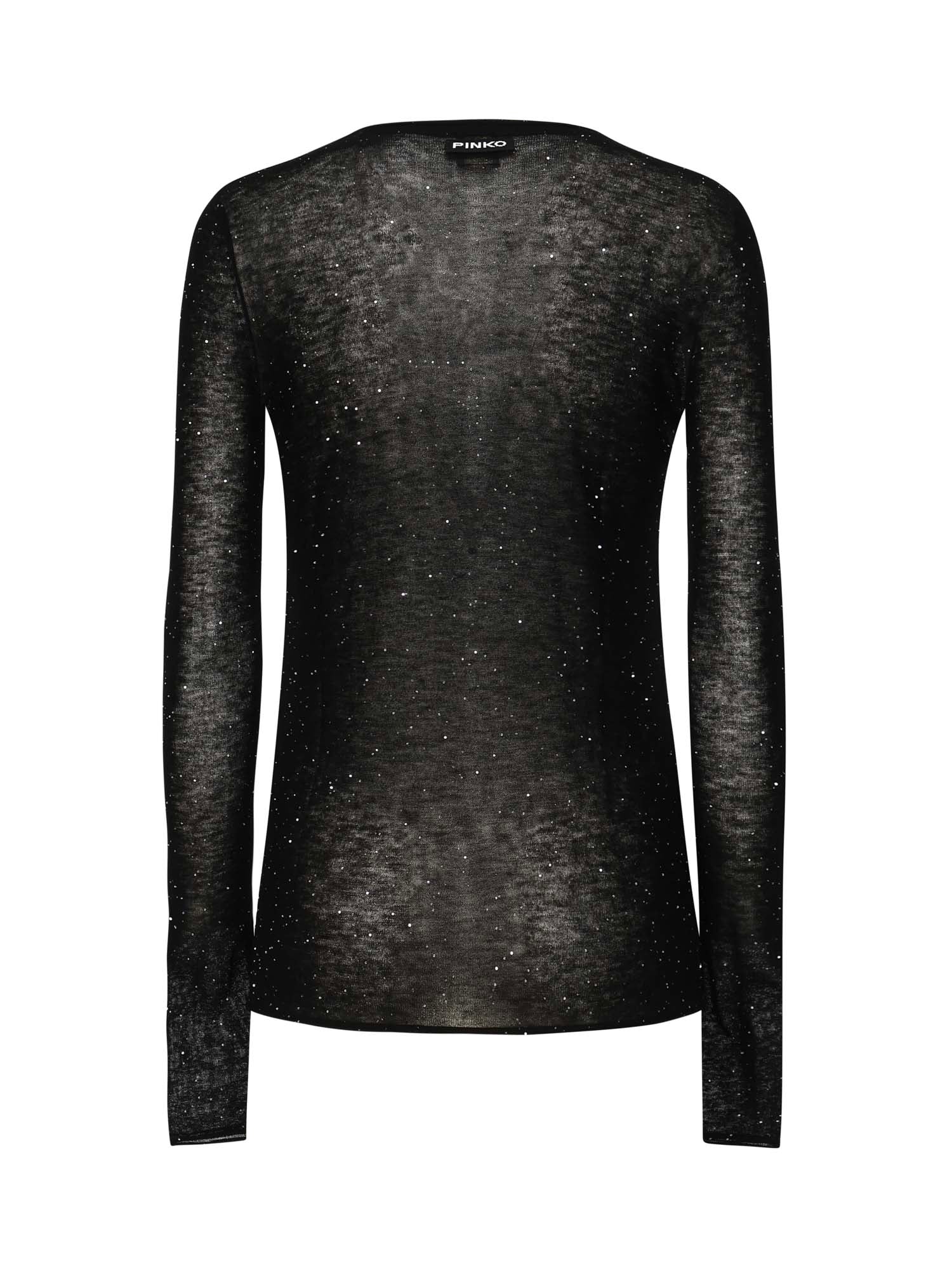 Maglia Pico con micro paillettes 105398 A2PMZ99 PINKO 