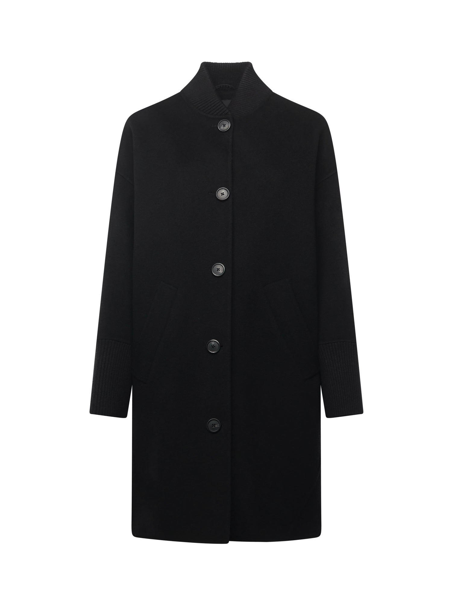 Cappotto lungo in panno double 105404 A1ZQZ99 PINKO 