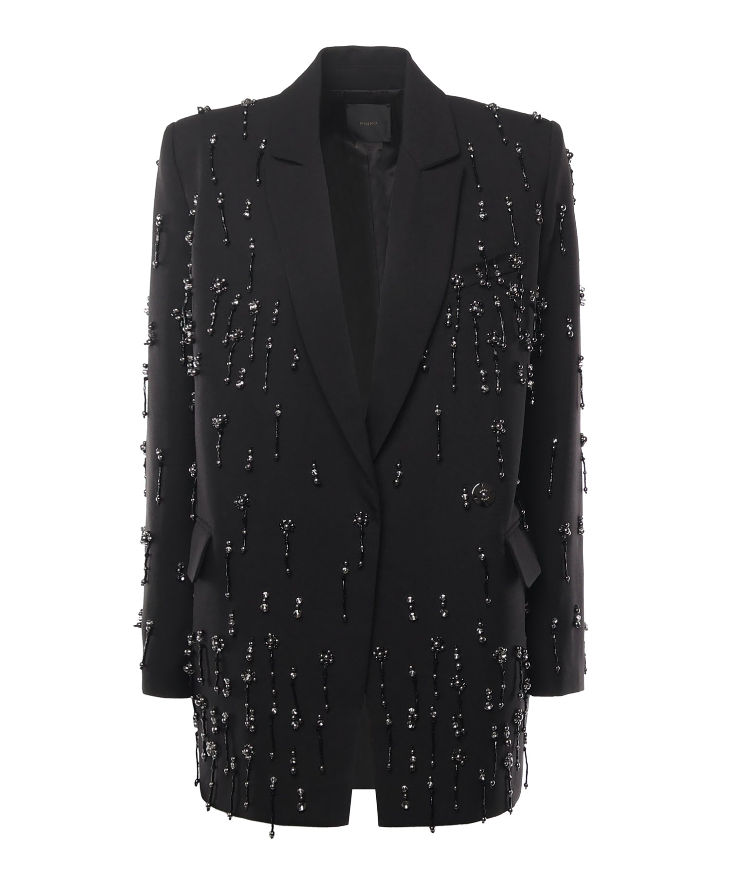 Blazer con cristalli e perle 105411 A2PNZ99 PINKO 