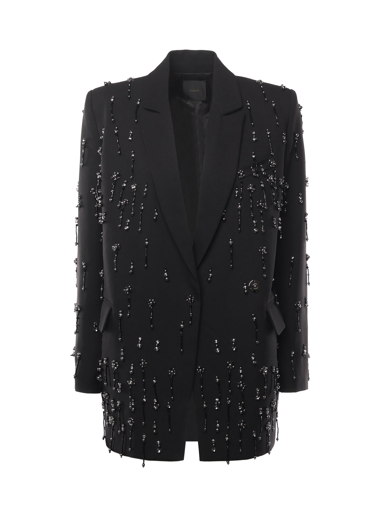 Blazer con cristalli e perle 105411 A2PNZ99 PINKO 