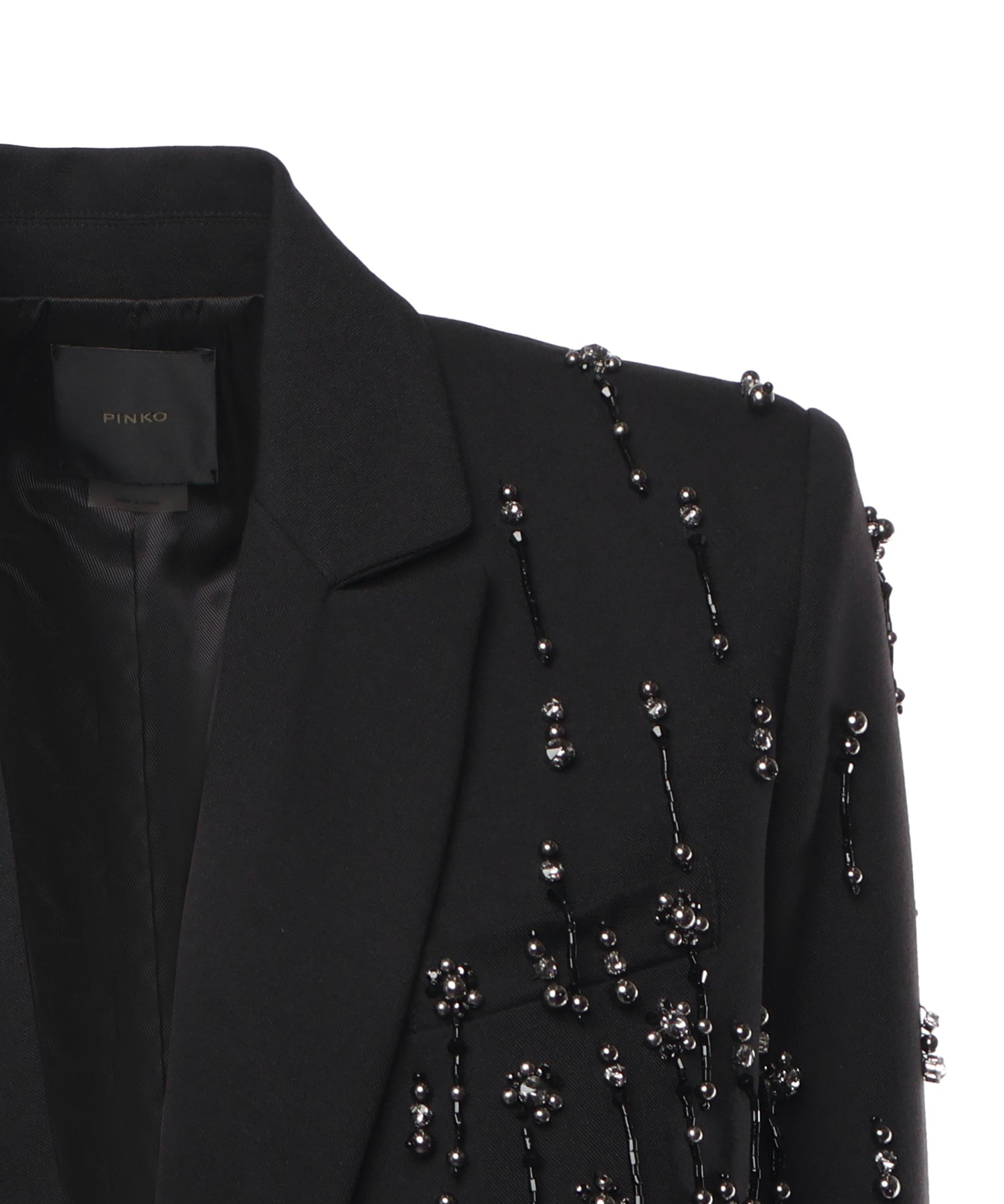 Blazer con cristalli e perle 105411 A2PNZ99 PINKO 