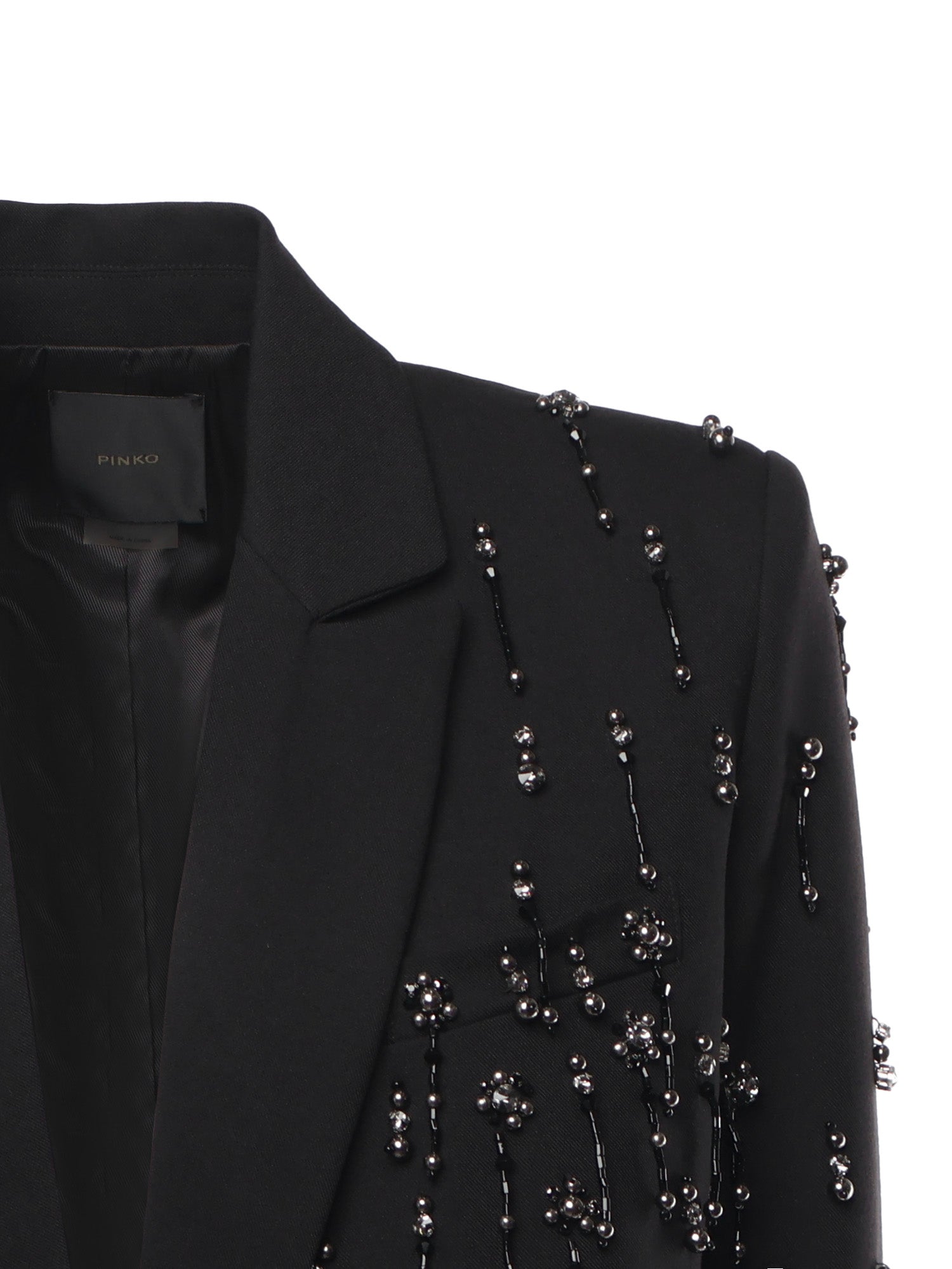 Blazer con cristalli e perle 105411 A2PNZ99 PINKO 