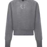 Maglia con logo in lana 105417 A18MII2 PINKO 