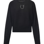 Maglia con logo in lana<BR/> 105417 A18MZ99 PINKO 
