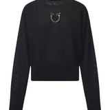 Maglia con logo in lana<BR/> 105417 A18MZ99 PINKO 