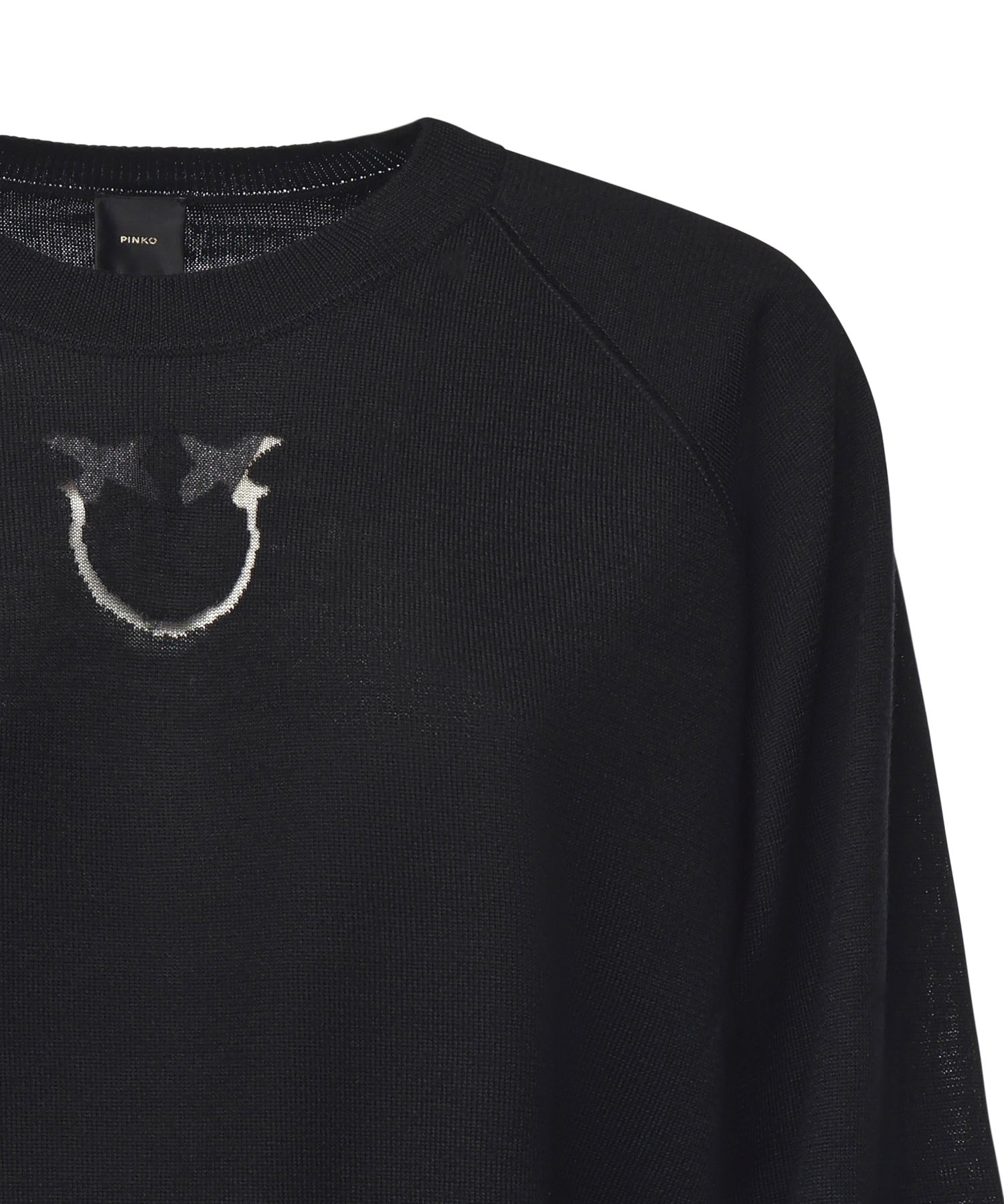 Maglia con logo in lana<BR/> 105417 A18MZ99 PINKO 