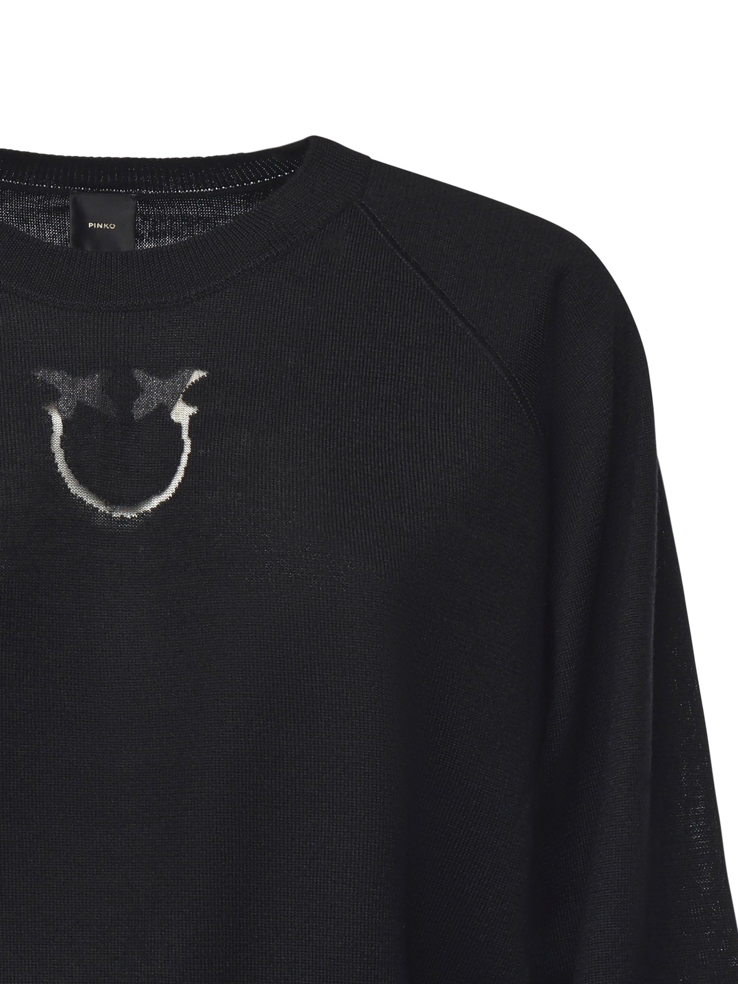 Maglia con logo in lana<BR/> 105417 A18MZ99 PINKO 