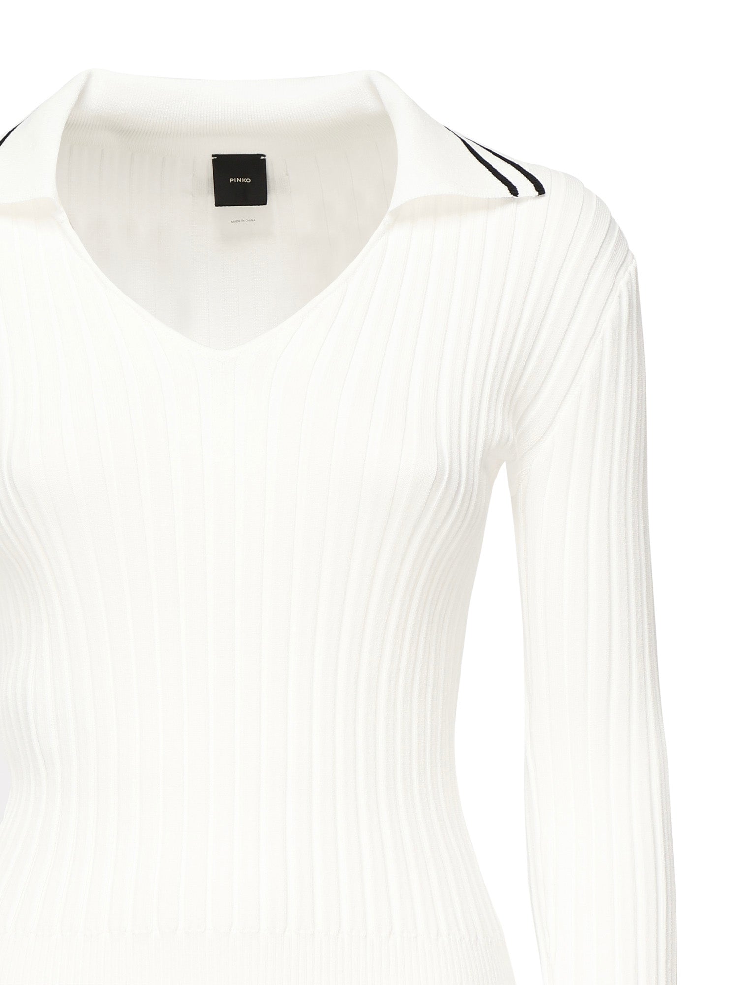 Maglia stile polo con logo<BR/> 105418 A2PSZ10 PINKO 