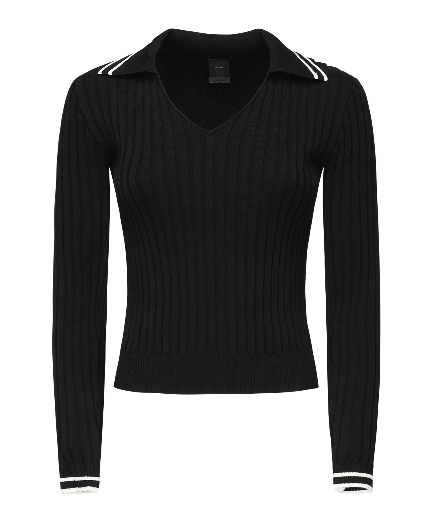 Maglia stile polo con logo 105418 A2PSZ99 PINKO 