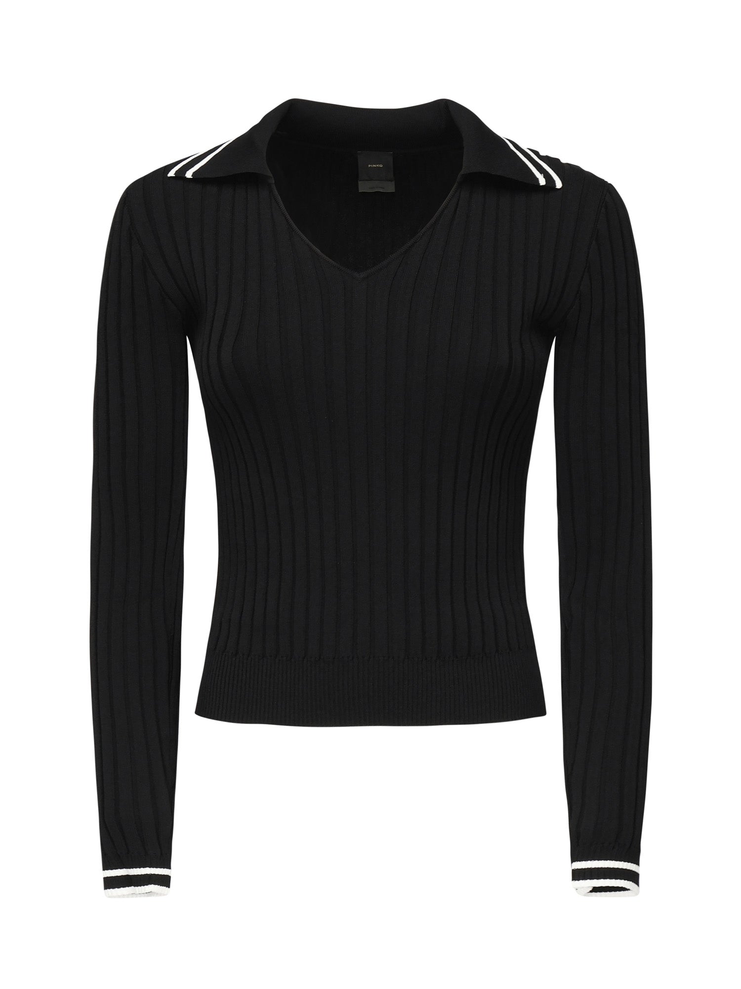 Maglia stile polo con logo 105418 A2PSZ99 PINKO 