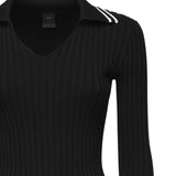 Maglia stile polo con logo 105418 A2PSZ99 PINKO 