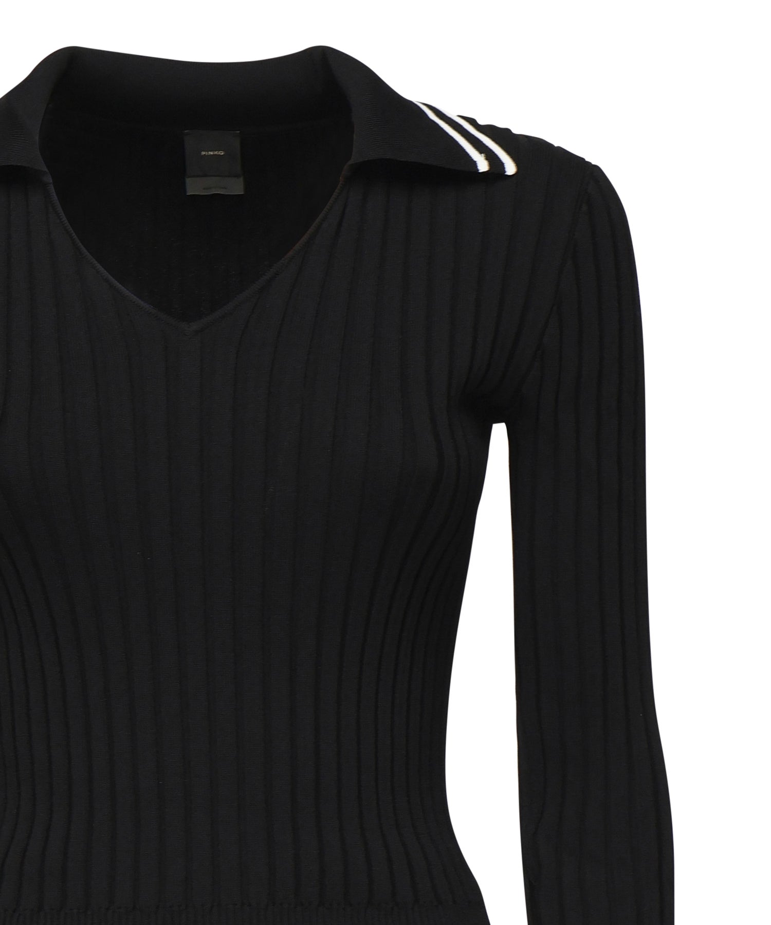 Maglia stile polo con logo 105418 A2PSZ99 PINKO 