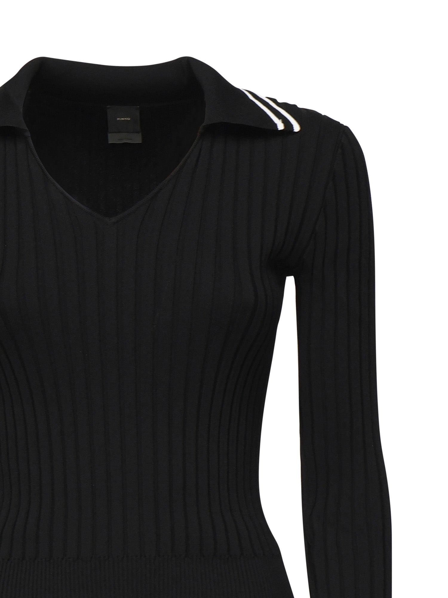 Maglia stile polo con logo 105418 A2PSZ99 PINKO 
