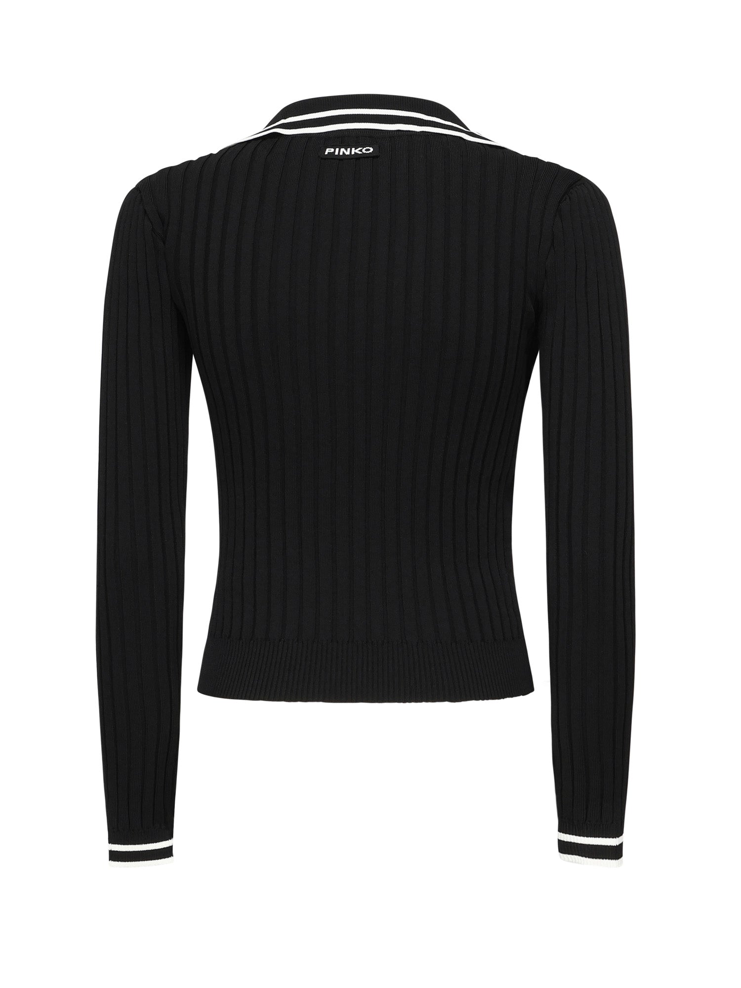 Maglia stile polo con logo 105418 A2PSZ99 PINKO 