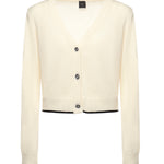 Cardigan con scollo a V<BR/> 105447 A2Q9Z13 PINKO 