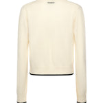 Cardigan con scollo a V<BR/> 105447 A2Q9Z13 PINKO 
