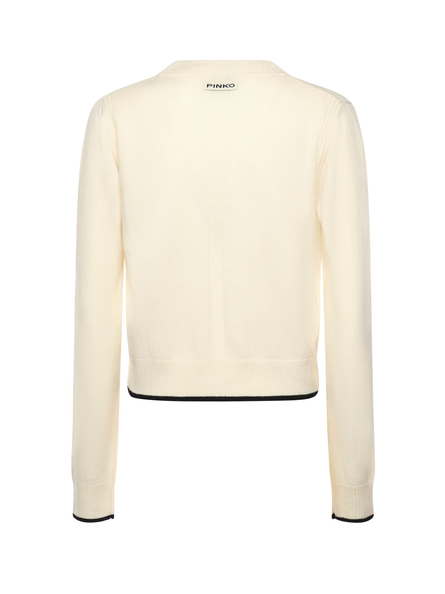Cardigan con scollo a V<BR/> 105447 A2Q9Z13 PINKO 