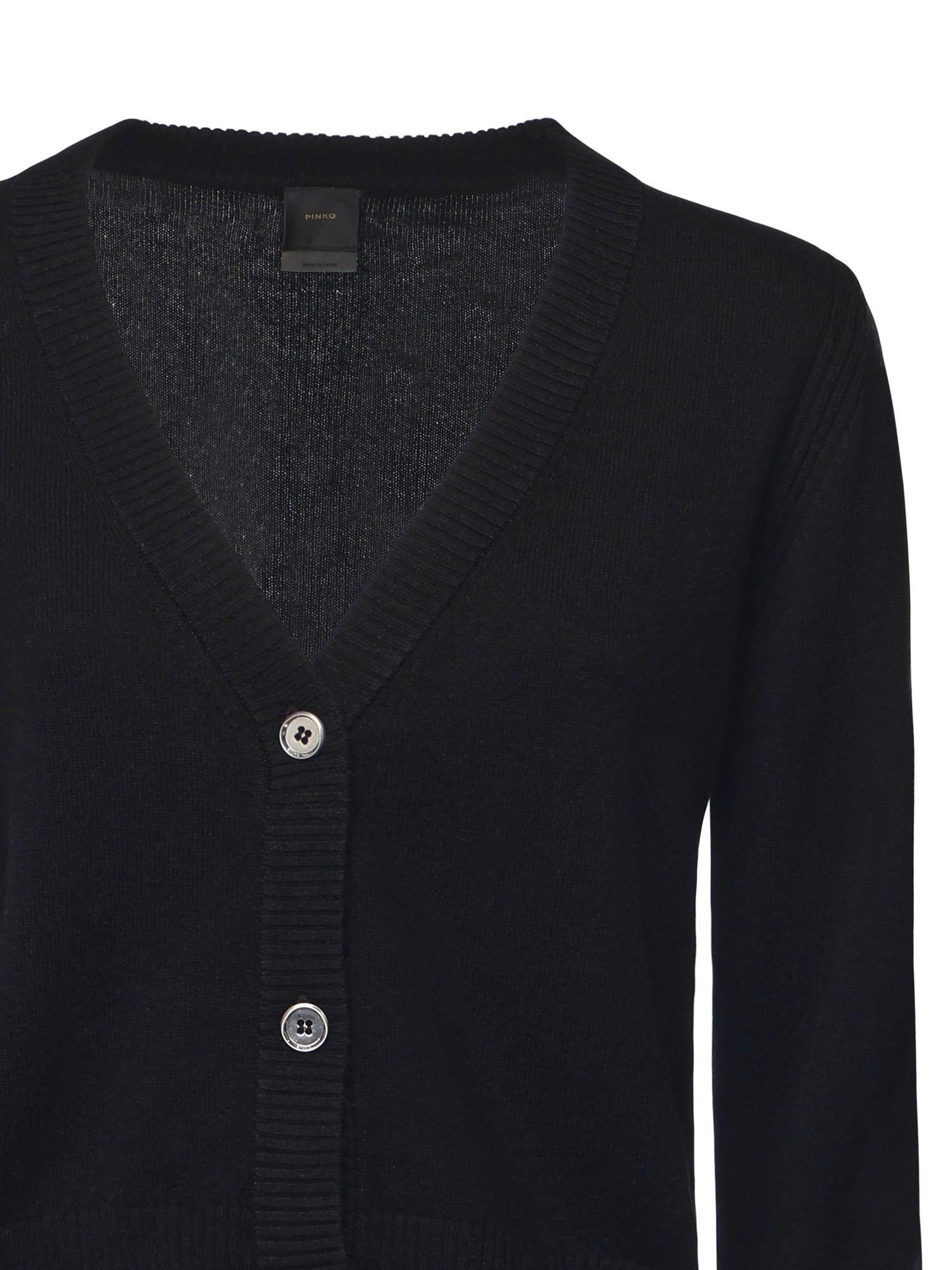 Cardigan con scollo a V 105447 A2Q9Z99 PINKO 