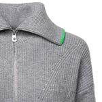 Maglia in lana e cashmere con zip 105448 A2Q9IS1 PINKO 
