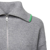 Maglia in lana e cashmere con zip 105448 A2Q9IS1 PINKO 