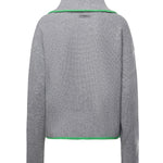 Maglia in lana e cashmere con zip 105448 A2Q9IS1 PINKO 