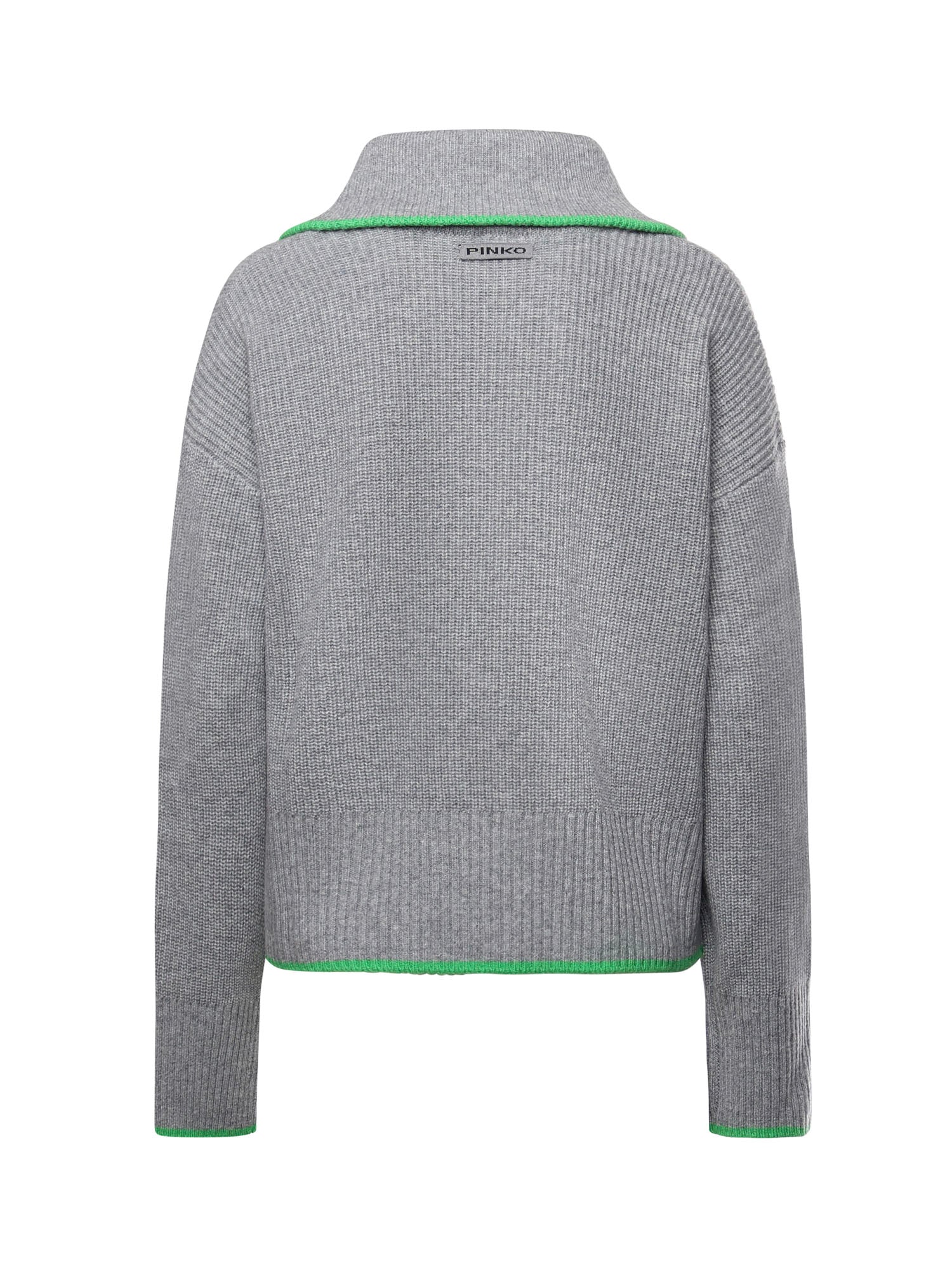 Maglia in lana e cashmere con zip 105448 A2Q9IS1 PINKO 