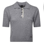 Maglia stile polo con logo 105450 A2Q9II2 PINKO 