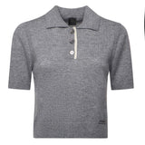 Maglia stile polo con logo 105450 A2Q9II2 PINKO 