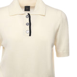 Maglia stile polo con logo 105450 A2Q9Z13 PINKO 