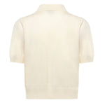 Maglia stile polo con logo 105450 A2Q9Z13 PINKO 