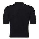 Maglia stile polo con logo 105450 A2Q9Z99 PINKO 