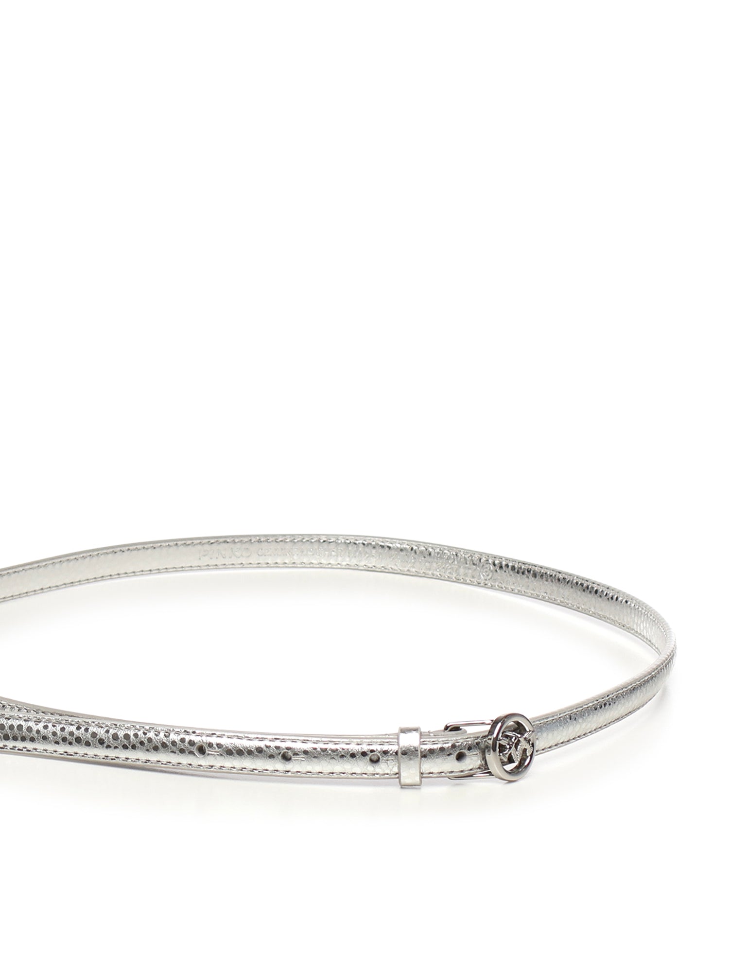 Cintura sottile in pelle bottalata laminata 105481 A2WDZZFN PINKO 