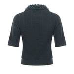 Maglia stile polo con perle 105484 A2QZX34 PINKO 