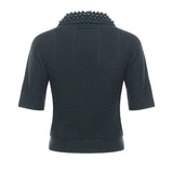 Maglia stile polo con perle 105484 A2QZX34 PINKO 