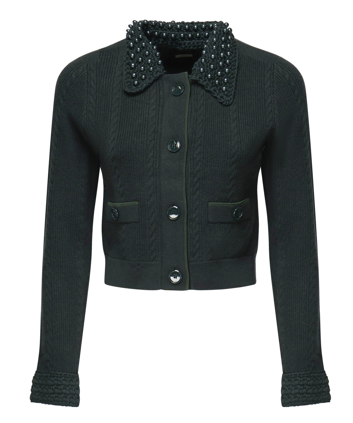Giacca cropped in maglia 105485 A2QZX34 PINKO 