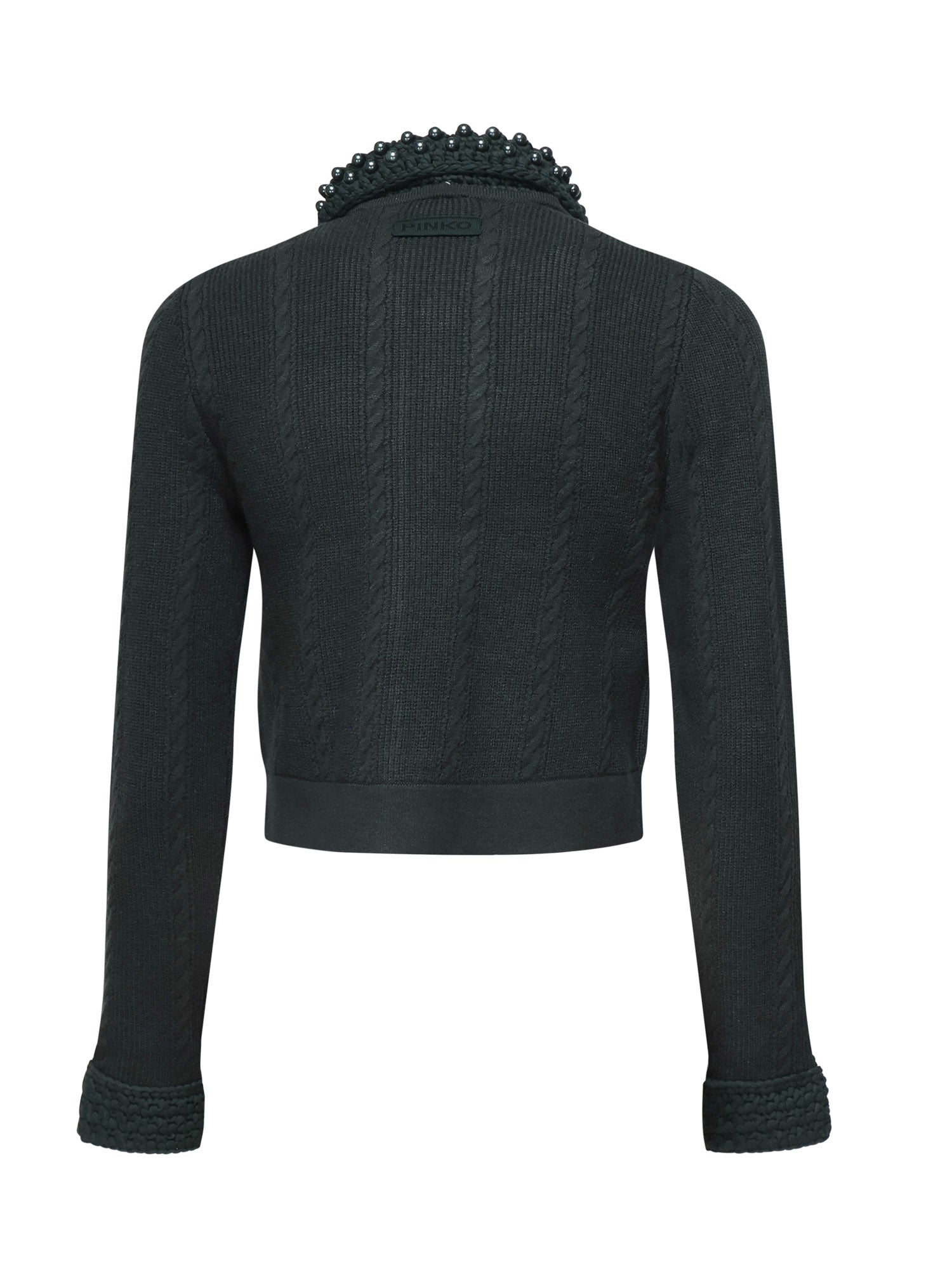 Giacca cropped in maglia 105485 A2QZX34 PINKO 