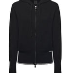 Cardigan con zip in lana e cashmere 105491 A2Q9Z99 PINKO 