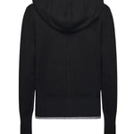 Cardigan con zip in lana e cashmere 105491 A2Q9Z99 PINKO 