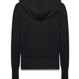 Cardigan con zip in lana e cashmere 105491 A2Q9Z99 PINKO 