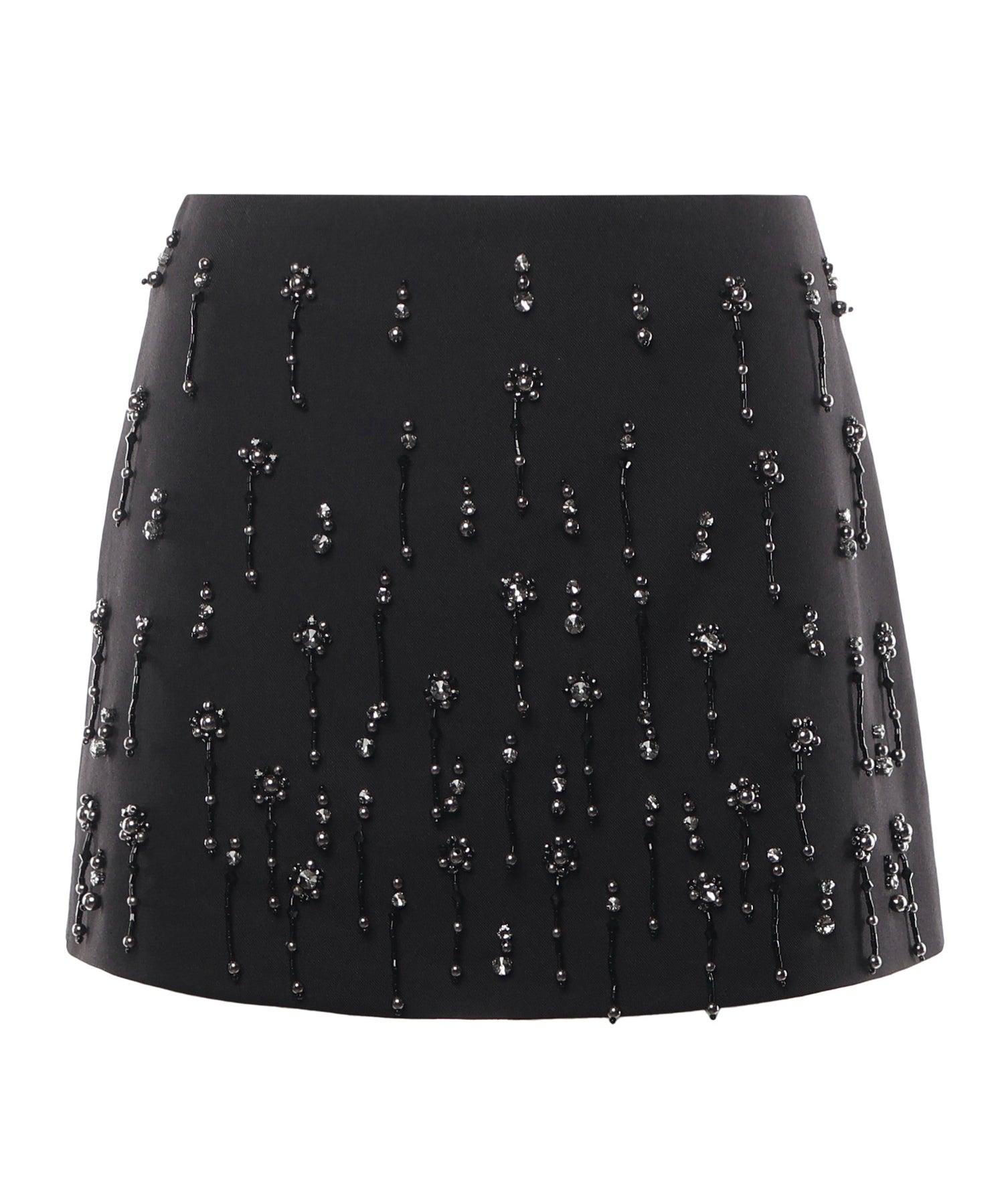 Minigonna con cristalli e perle 105496 A2PNZ99 PINKO 