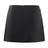Minigonna con cristalli e perle 105496 A2PNZ99 PINKO 
