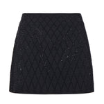 Minigonna con strass 105496 A2POZ99 PINKO 