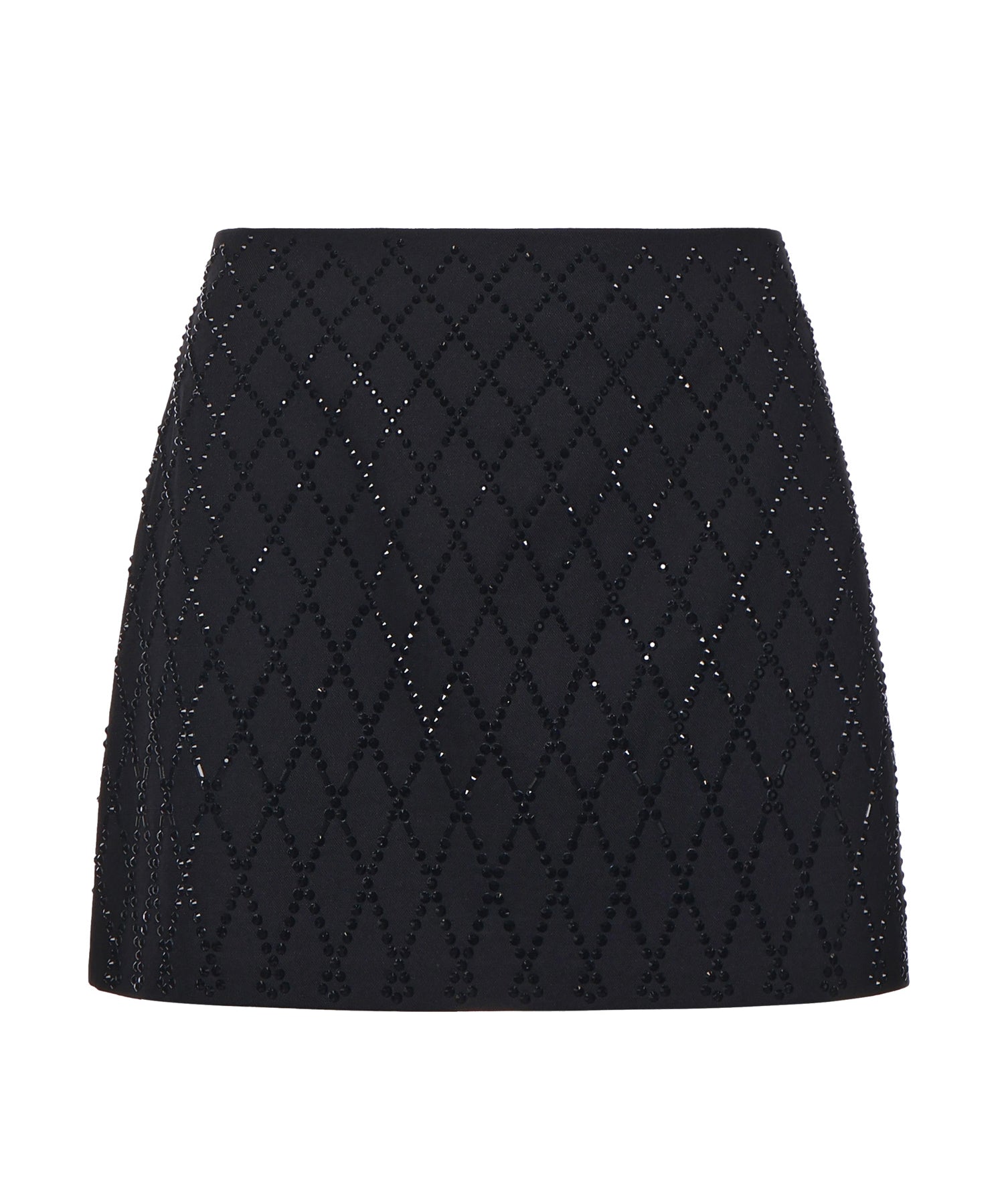 Minigonna con strass 105496 A2POZ99 PINKO 