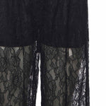 Pantaloni ampi in pizzo 105501 A2R7Z99 PINKO 