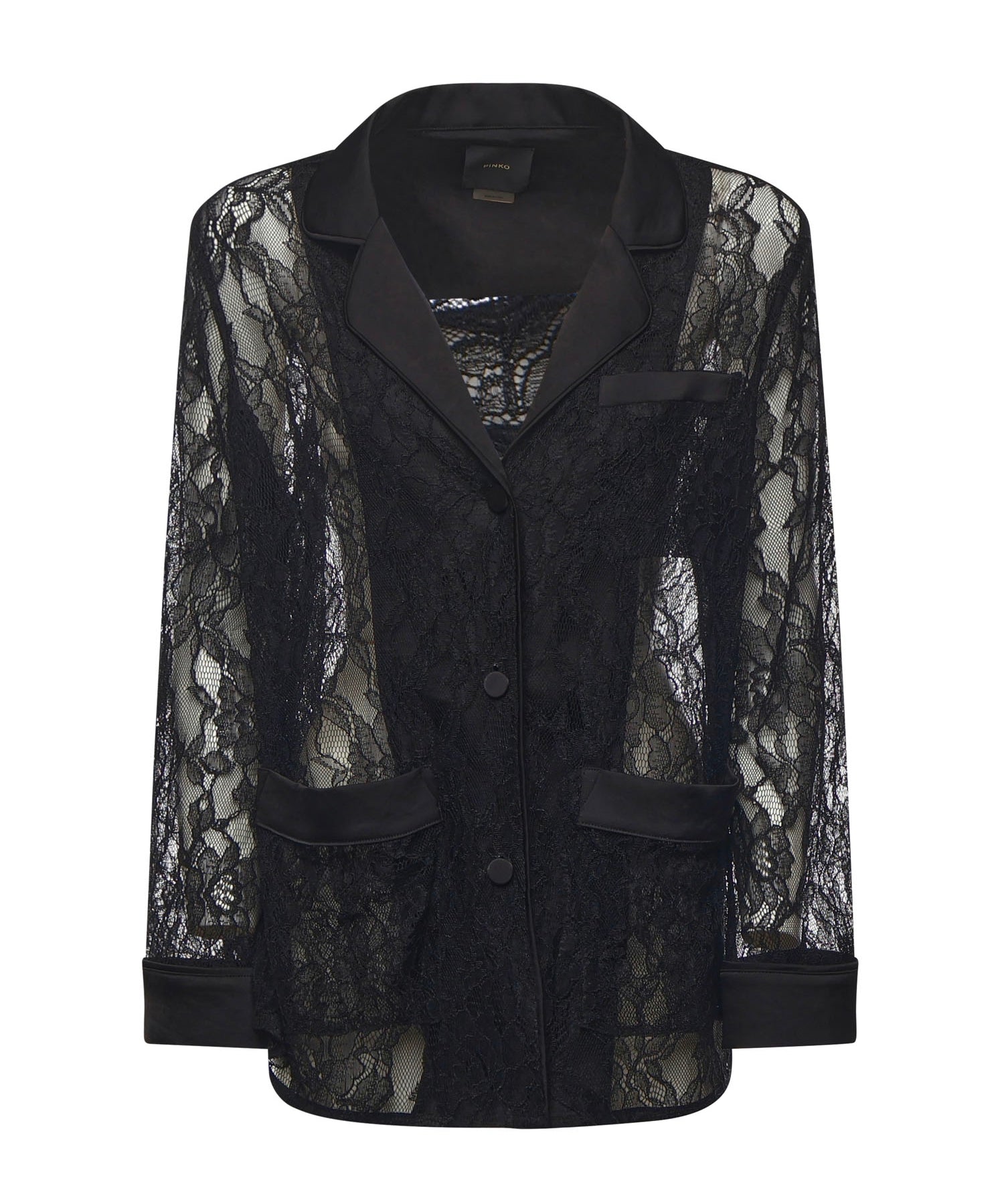 Giacca in pizzo e satin 105502 A2R7Z99 PINKO 