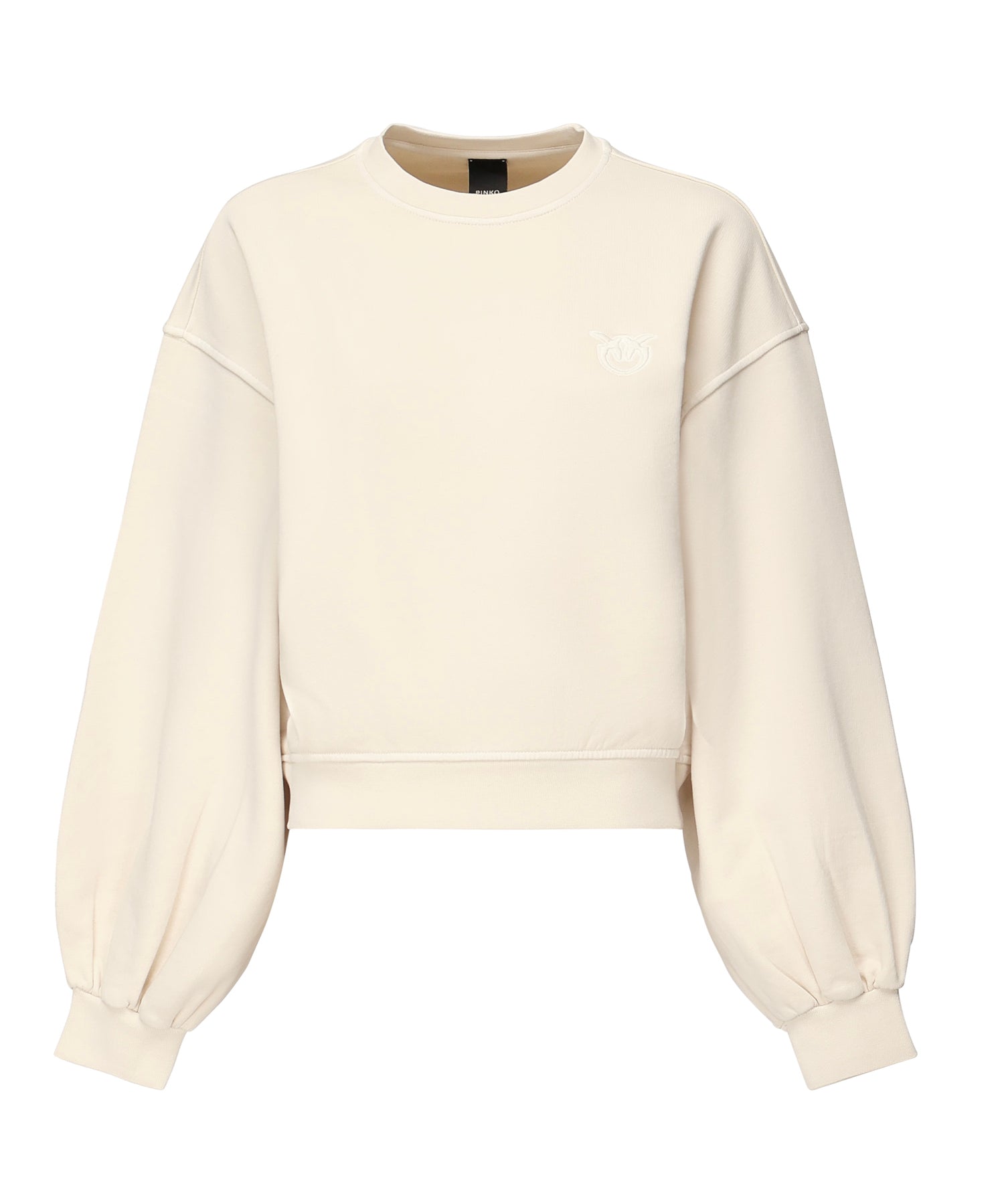 Felpa cropped con logo 105510 A2RBC03 PINKO 