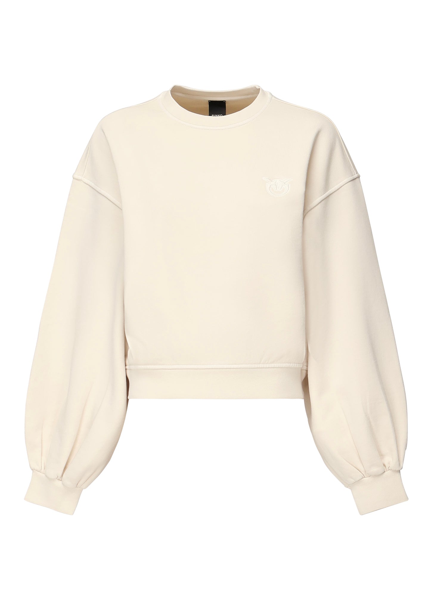 Felpa cropped con logo 105510 A2RBC03 PINKO 
