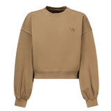 Felpa cropped con logo<BR/> 105510 A2RBM10 PINKO 