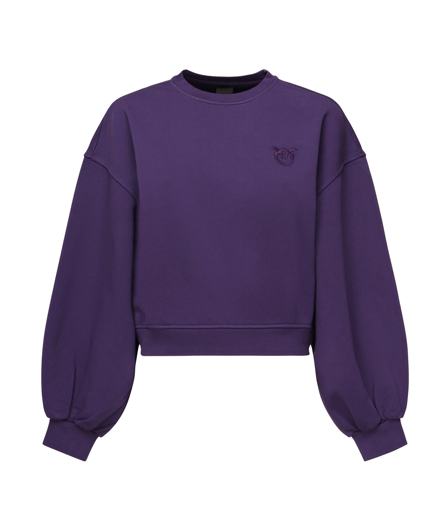 Felpa cropped con logo 105510 A2RBW79 PINKO 
